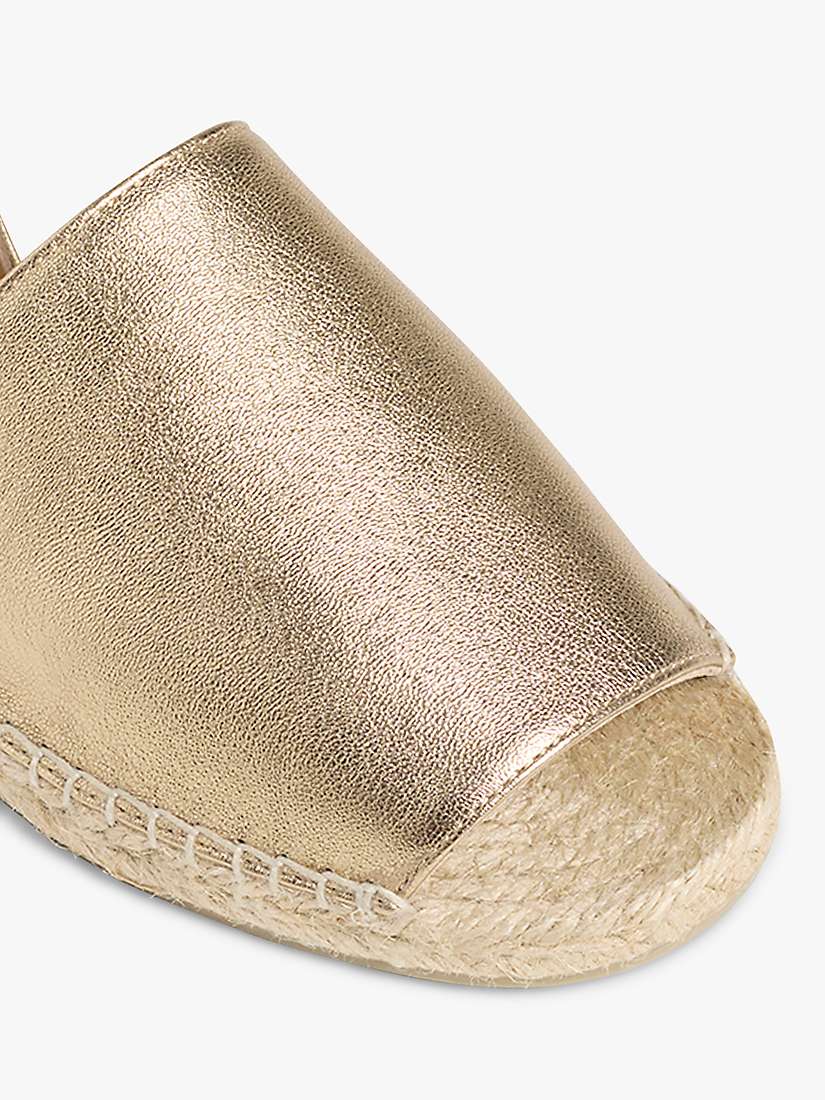 Buy Castañer Paulina Slingback Leather Sandals, Oro Online at johnlewis.com