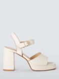 AND/OR Mimie Leather High Heel Platform Sandals, Off White, Conchiglia Shell