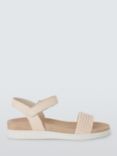 John Lewis Lucie Leather Woven Strap Comfort Sandals