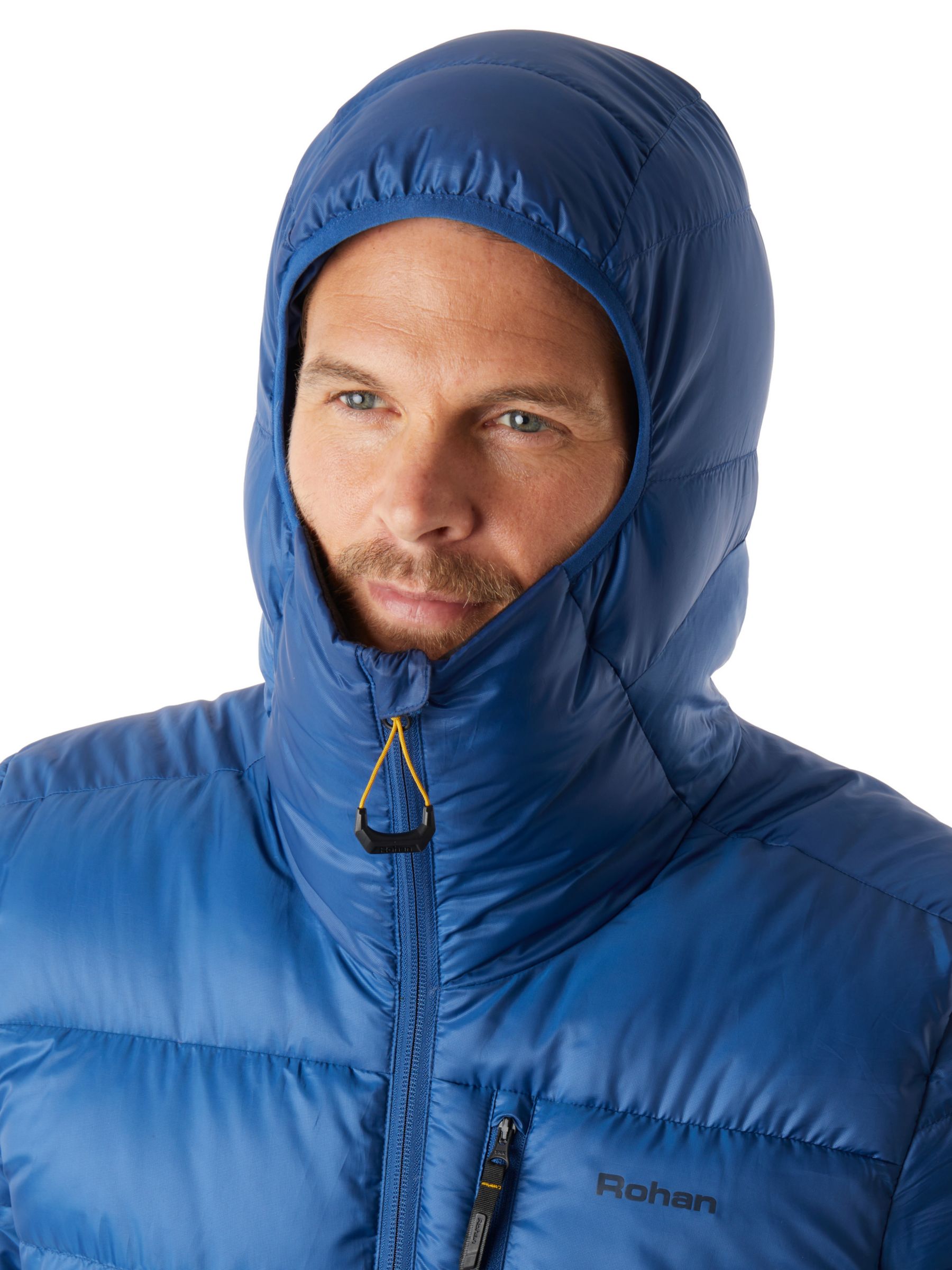 Rohan Eos Men's Lightweight Down Jacket, Stratus Blue at John Lewis ...