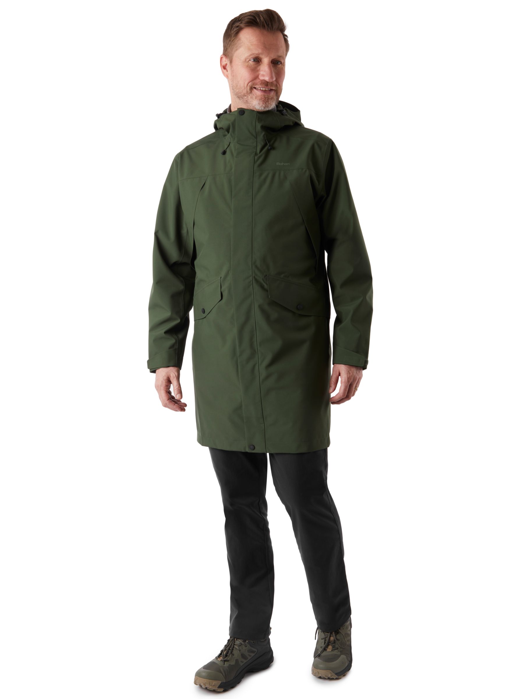 Rohan Kendal Men's Waterproof Jacket, Conifer Green at John Lewis ...