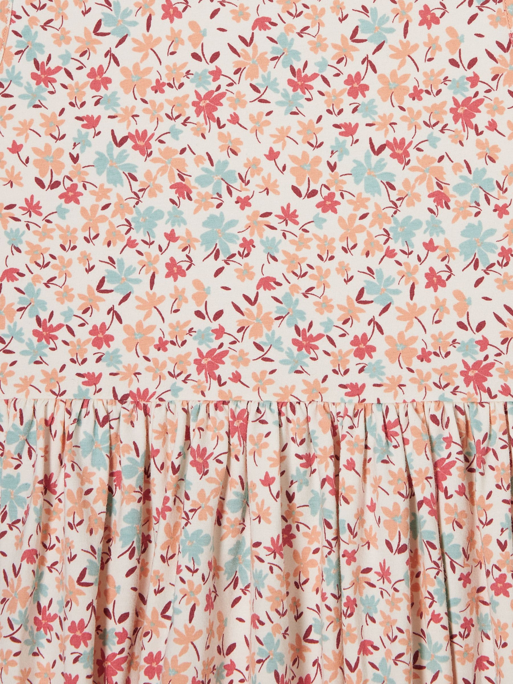 Buy John Lewis Kids' Floral Sleeveless Smock Dress, Multi Online at johnlewis.com
