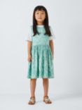 John Lewis Kids' Dandelion Floral Sleeveless Smock Dress, Light Blue