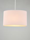 John Lewis Sophia Pure Linen Oval Lampshade, Ash Rose