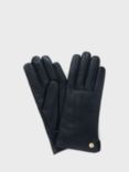 Hobbs Otillia Faux Fur Trim Leather Gloves