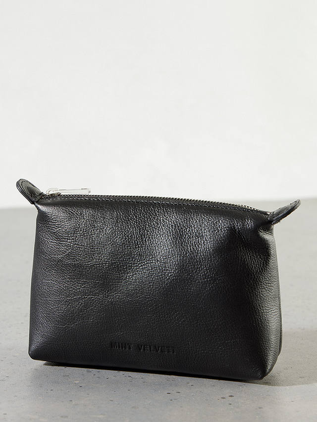 Mint Velvet Cosmetic Bag, Black, One Size 1