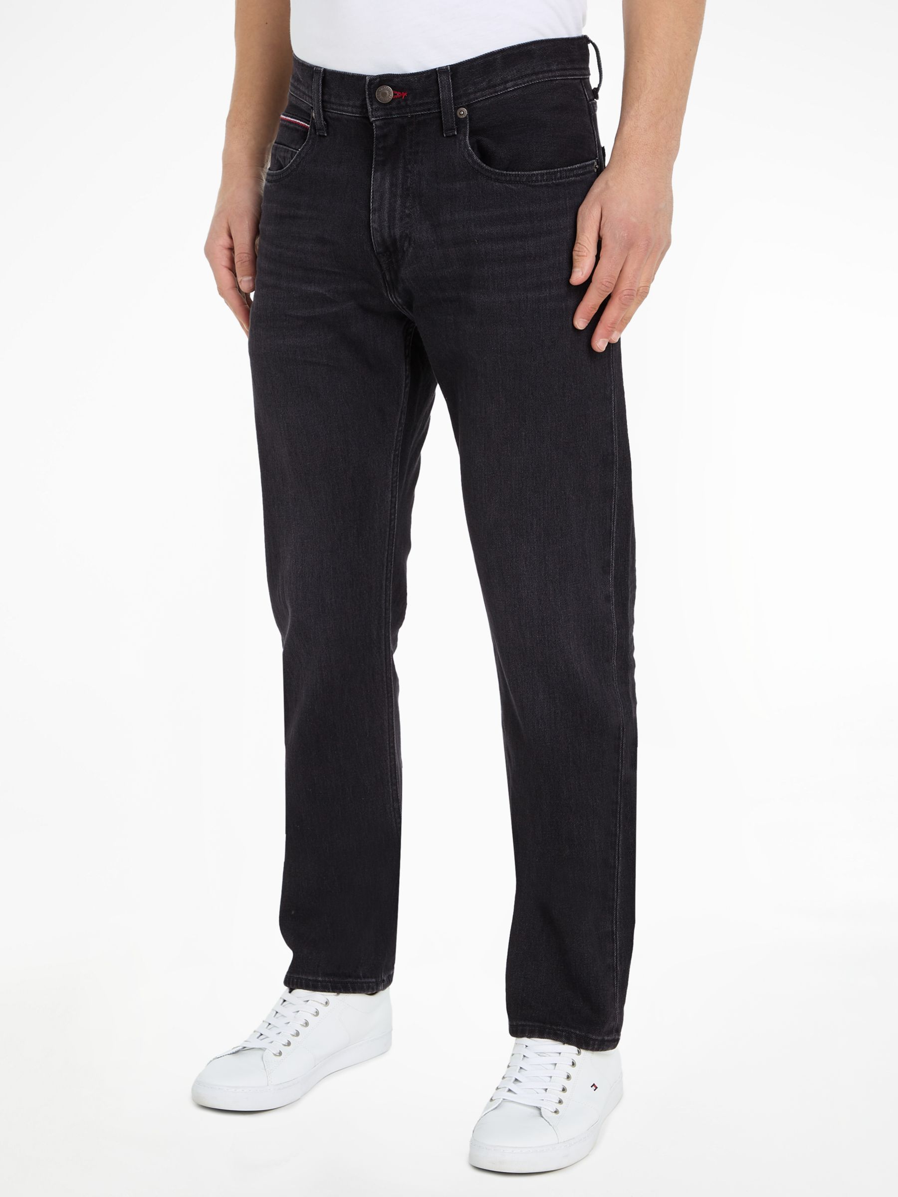 Tommy Hilfiger Mercer Jeans, Black at John Lewis & Partners