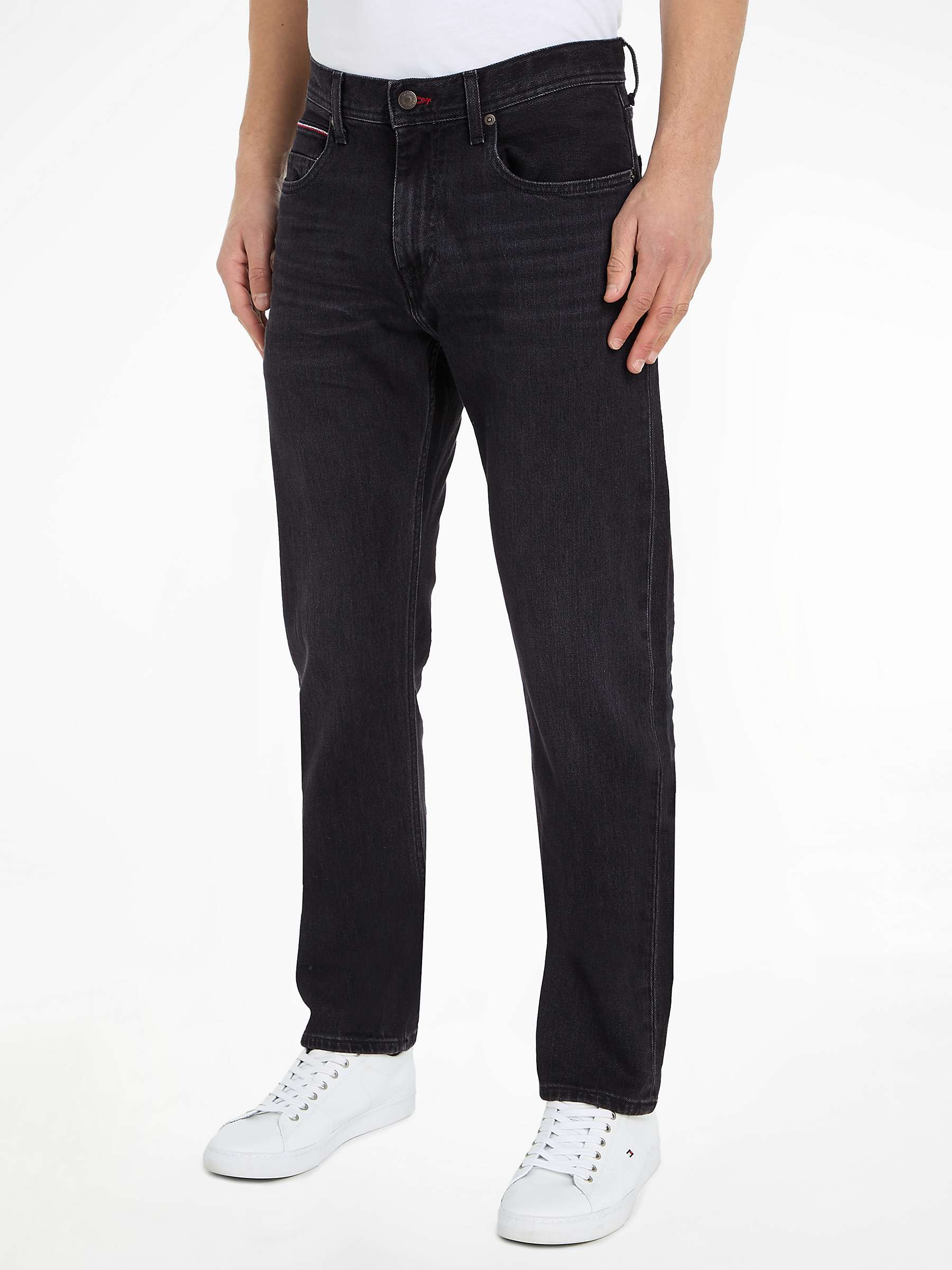 Buy Tommy Hilfiger Mercer Jeans, Black Online at johnlewis.com