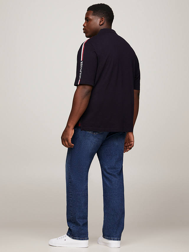 Tommy Hilfiger B&T Global Monotype Polo Top, Navy