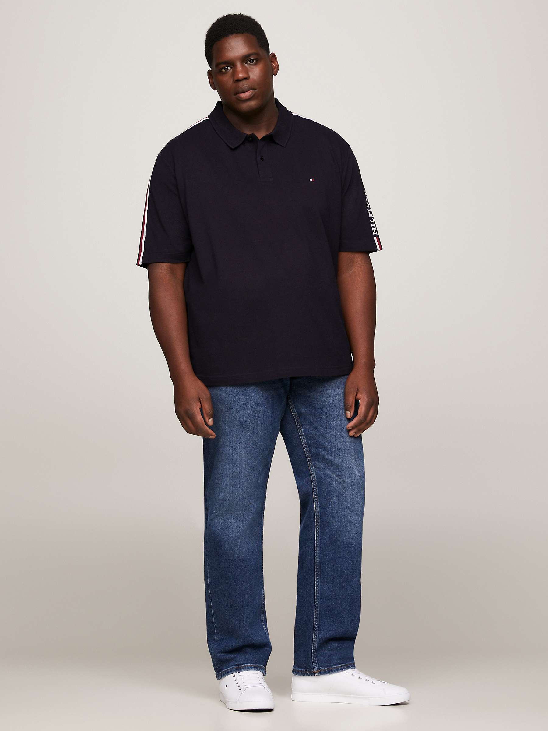 Buy Tommy Hilfiger B&T Global Monotype Polo Top, Navy Online at johnlewis.com