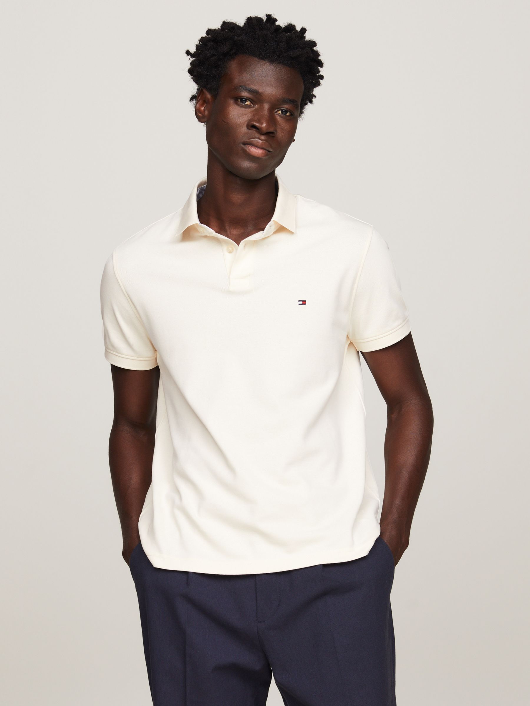 Tommy Hilfiger 1985 Regular Fit Polo Shirt, Calico at John Lewis & Partners