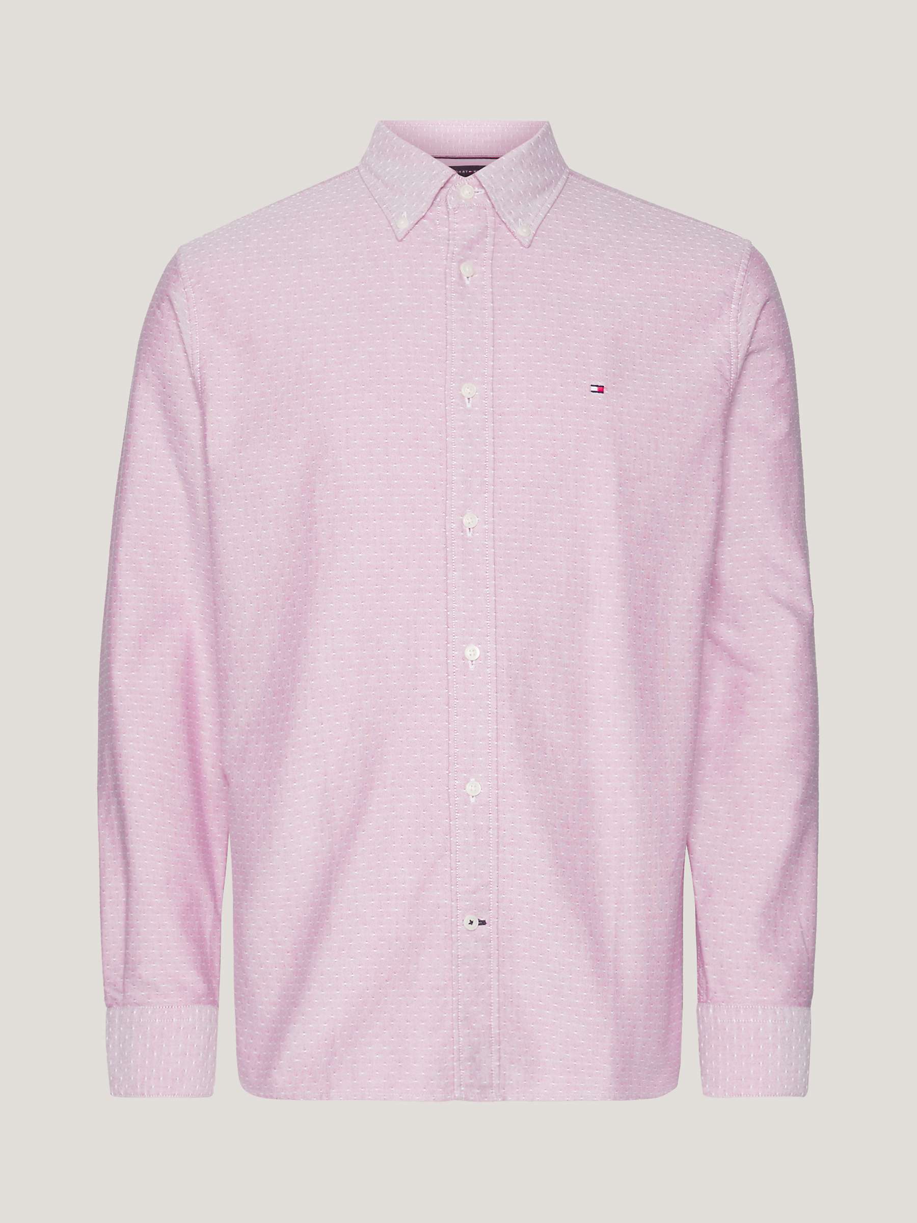 Buy Tommy Hilfiger Oxford Dobby Cotton Shirt, Royal Berry Online at johnlewis.com