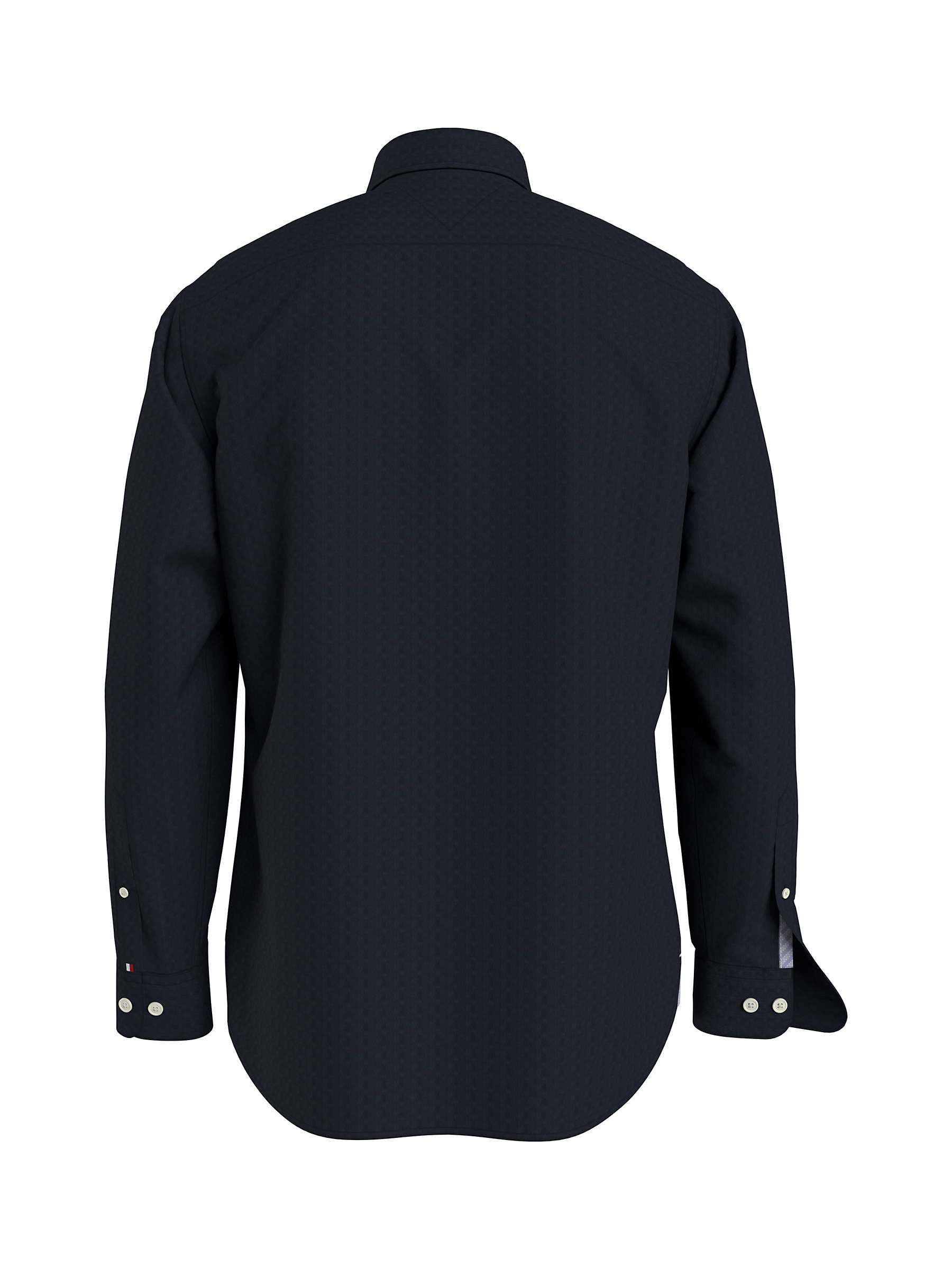Buy Tommy Hilfiger Oxford Dobby Long Sleeve Shirt, Navy Online at johnlewis.com