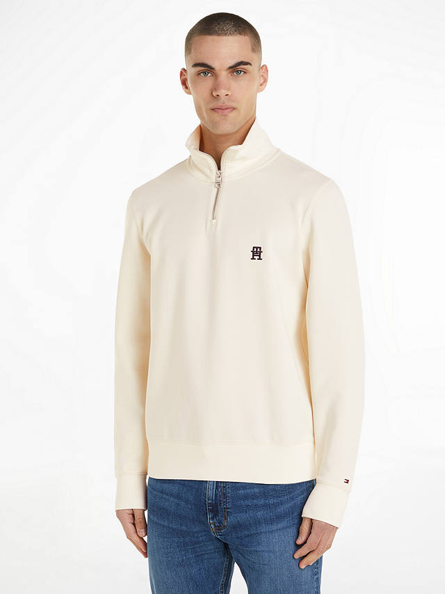 Tommy Hilfiger Monogram Half Zip Jumper, Calico