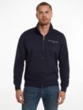 Tommy Hilfiger Logo Zip Through Sweatshirt, Desert Sky