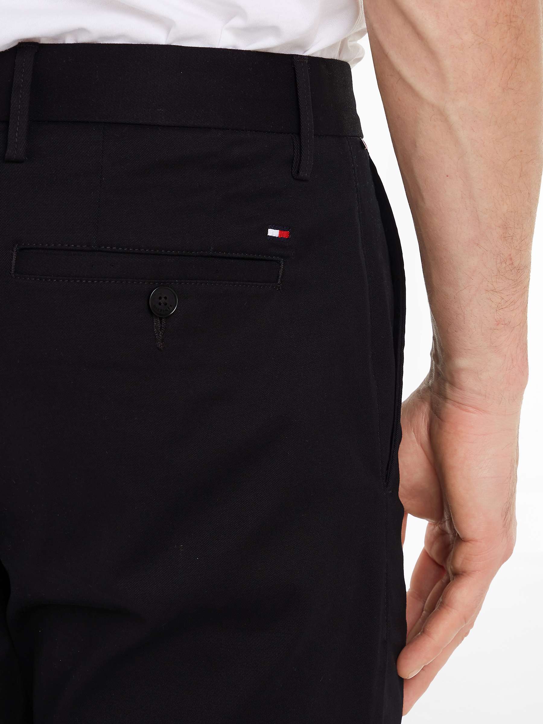 Buy Tommy Hilfiger 1985 Pima Chino Trousers, Black Online at johnlewis.com