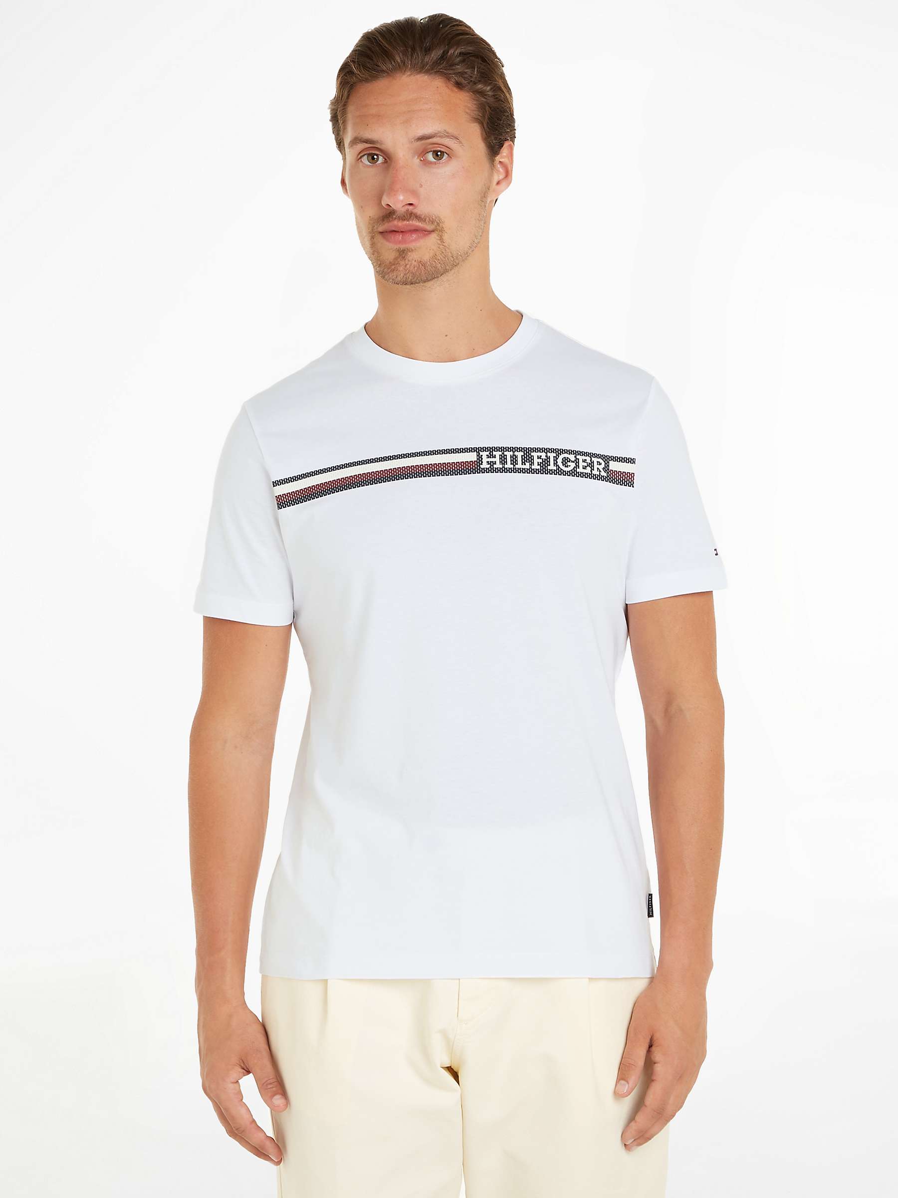 Buy Tommy Hilfiger Monotype Chest Strip T-Shirt Online at johnlewis.com
