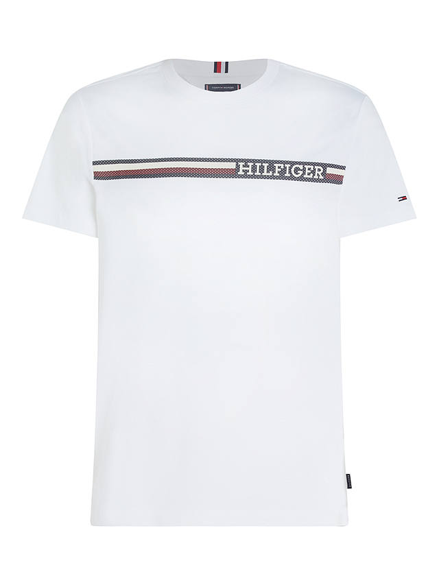 Tommy Hilfiger Monotype Chest Strip T-Shirt, White