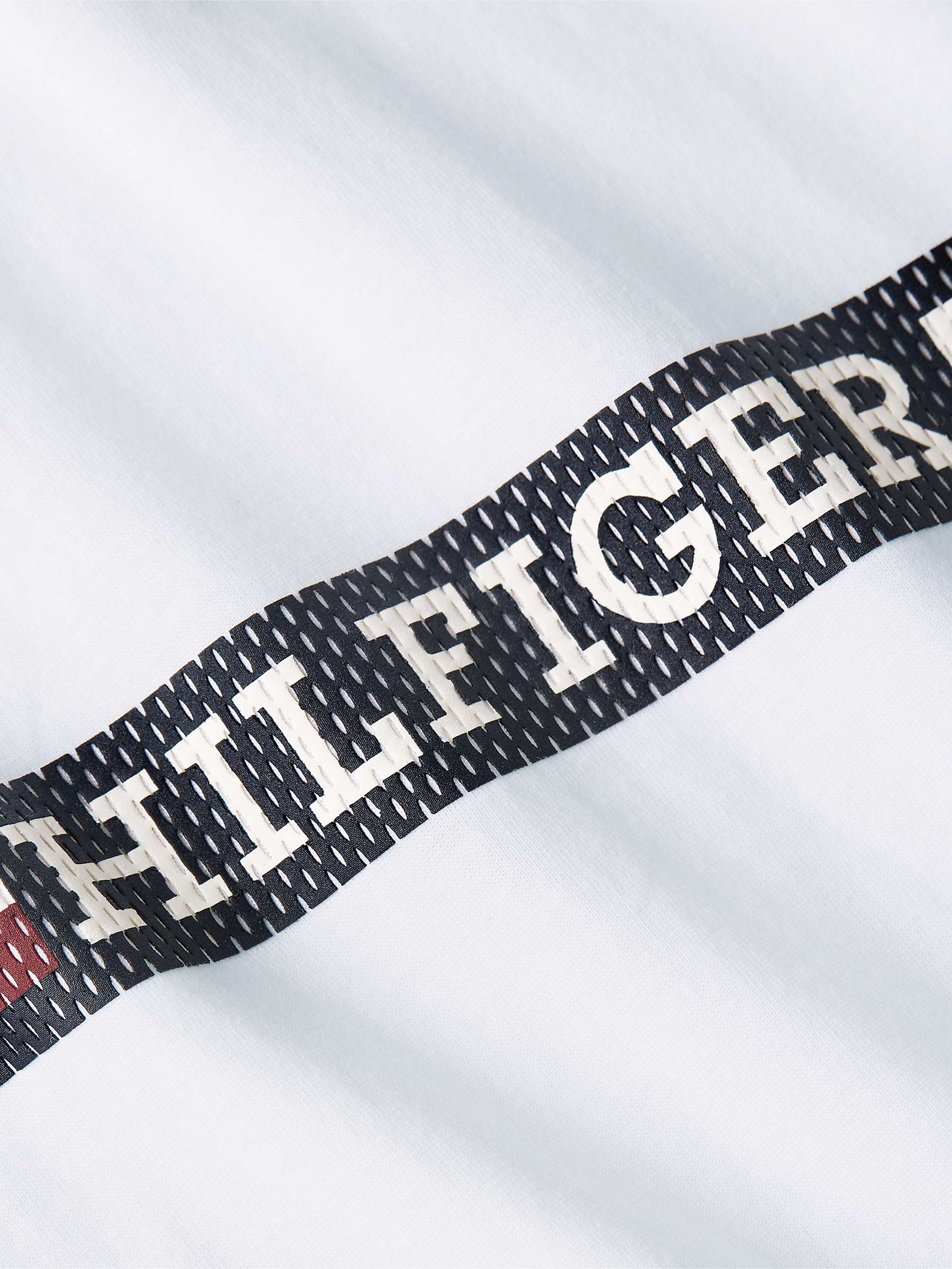 Buy Tommy Hilfiger B&T Monotype Chest Stripe T-Shirt, White Online at johnlewis.com