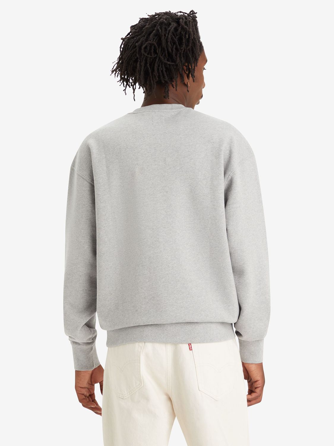 Buy Levi's Relaxed Graphic Crew Jumper, Grey/Multi Online at johnlewis.com