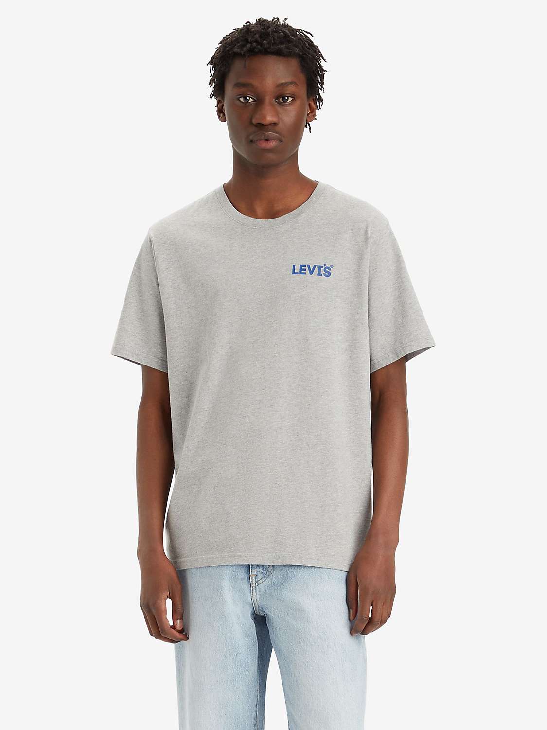 Buy Levi's Graphic Crew Neck T-Shirt, Grey Online at johnlewis.com