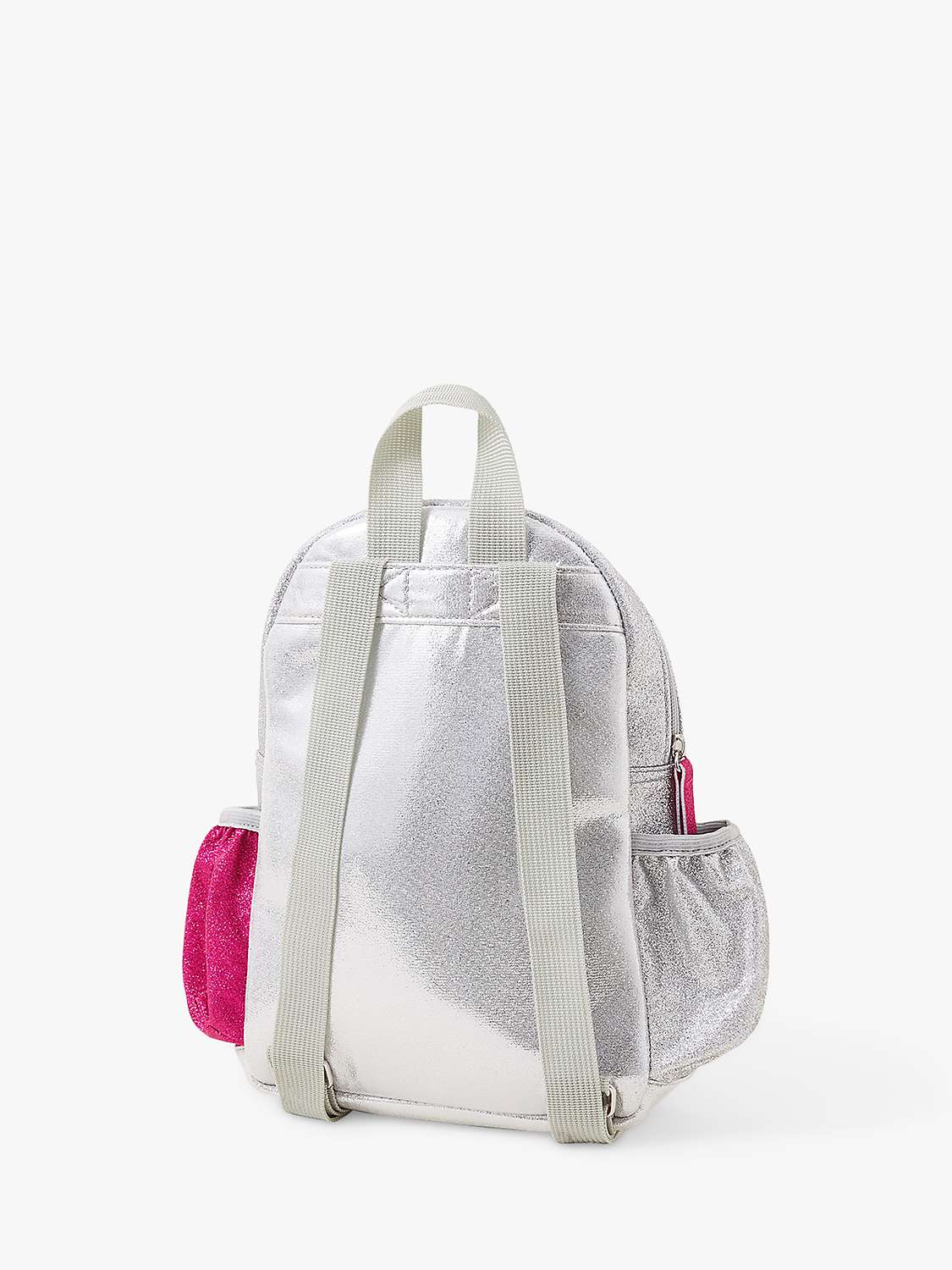Buy Angels by Accessorize Kids' Glitter Backpack, Silver Online at johnlewis.com