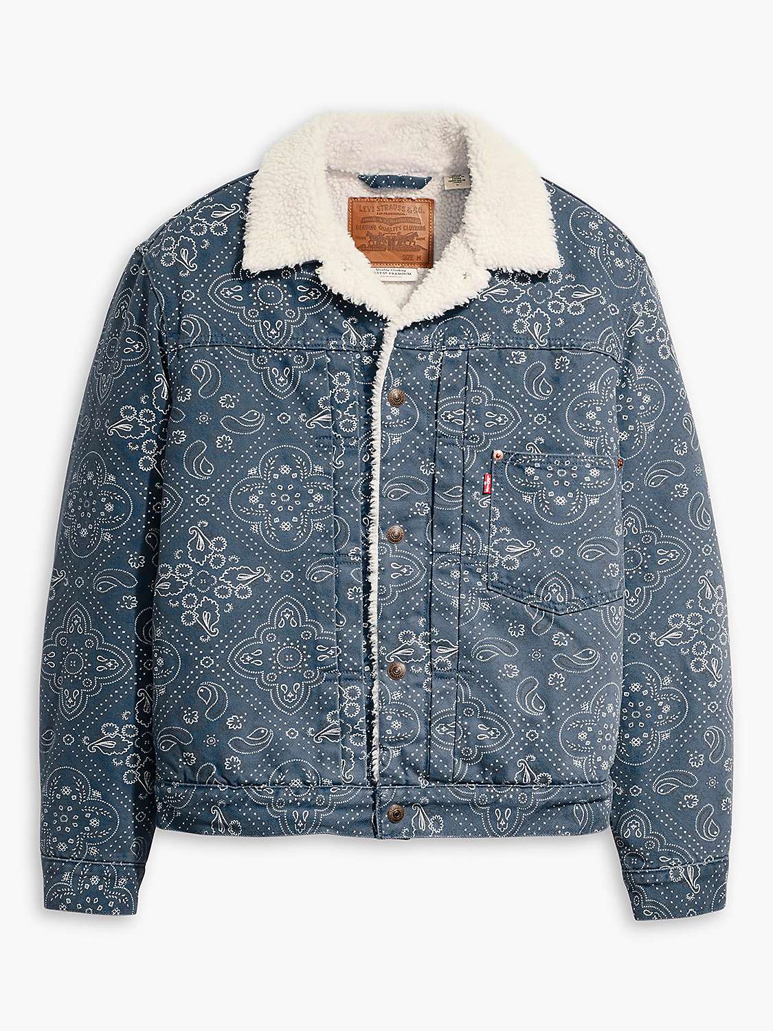 Buy Levi's Vintage Sherpa Trucker Jacket, Blue/Multi Online at johnlewis.com