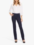 NYDJ Marilyn Straight Petite High Rise Jeans, Navy