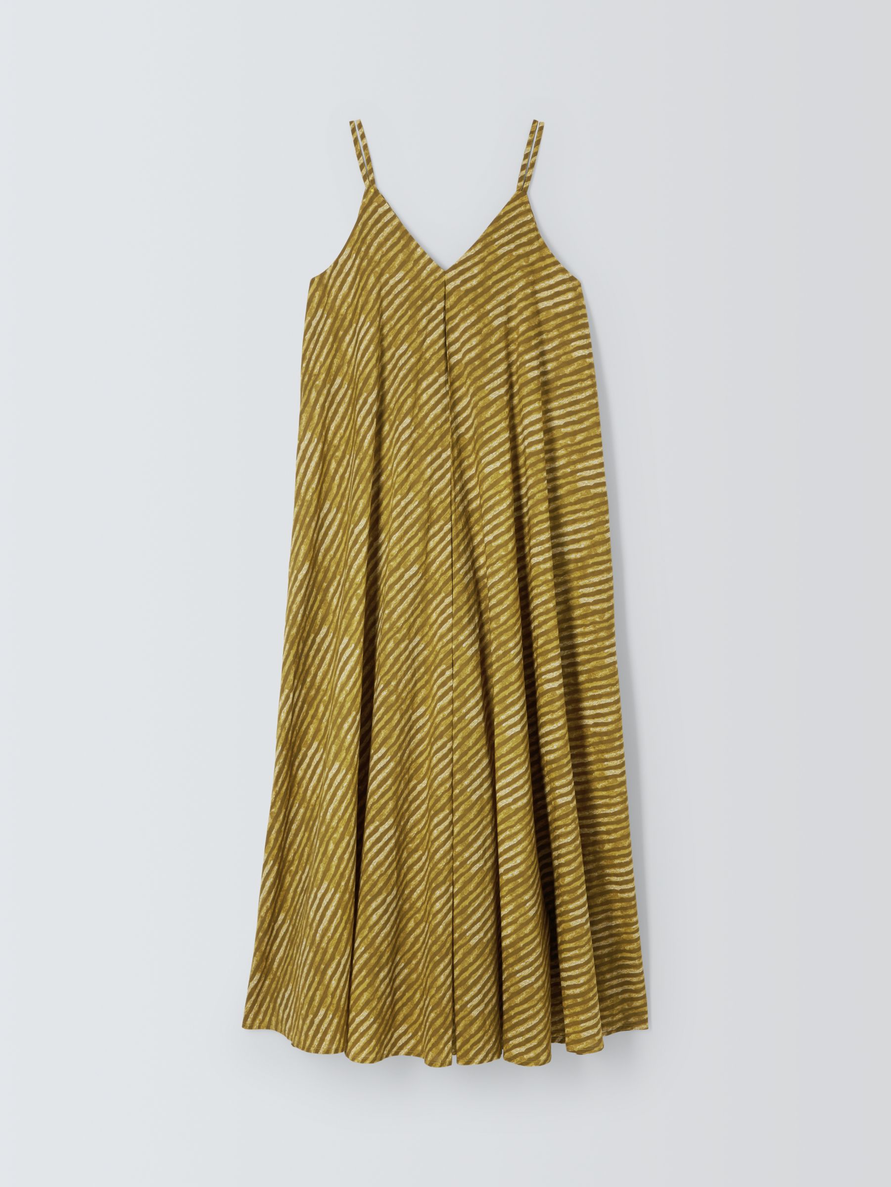 John Lewis Riveria Stripe Dress, Yellow, 10