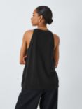 John Lewis Linen Blend Waistcoat Vest Top, Black