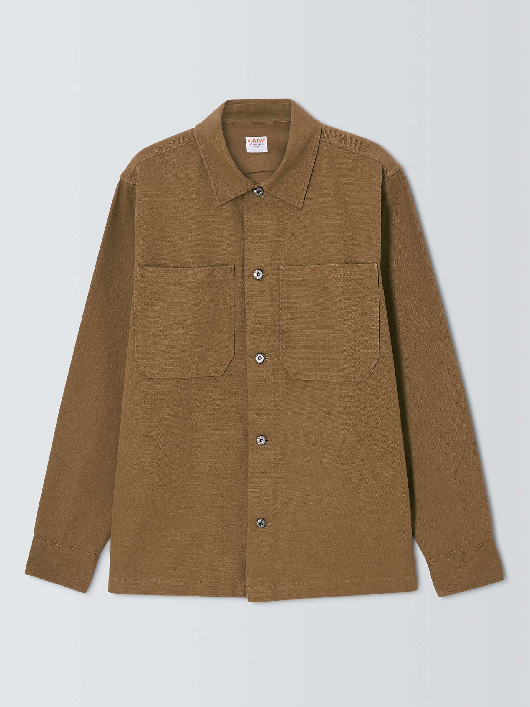Buy ANYDAY Cotton Canvas Overshirt Online at johnlewis.com