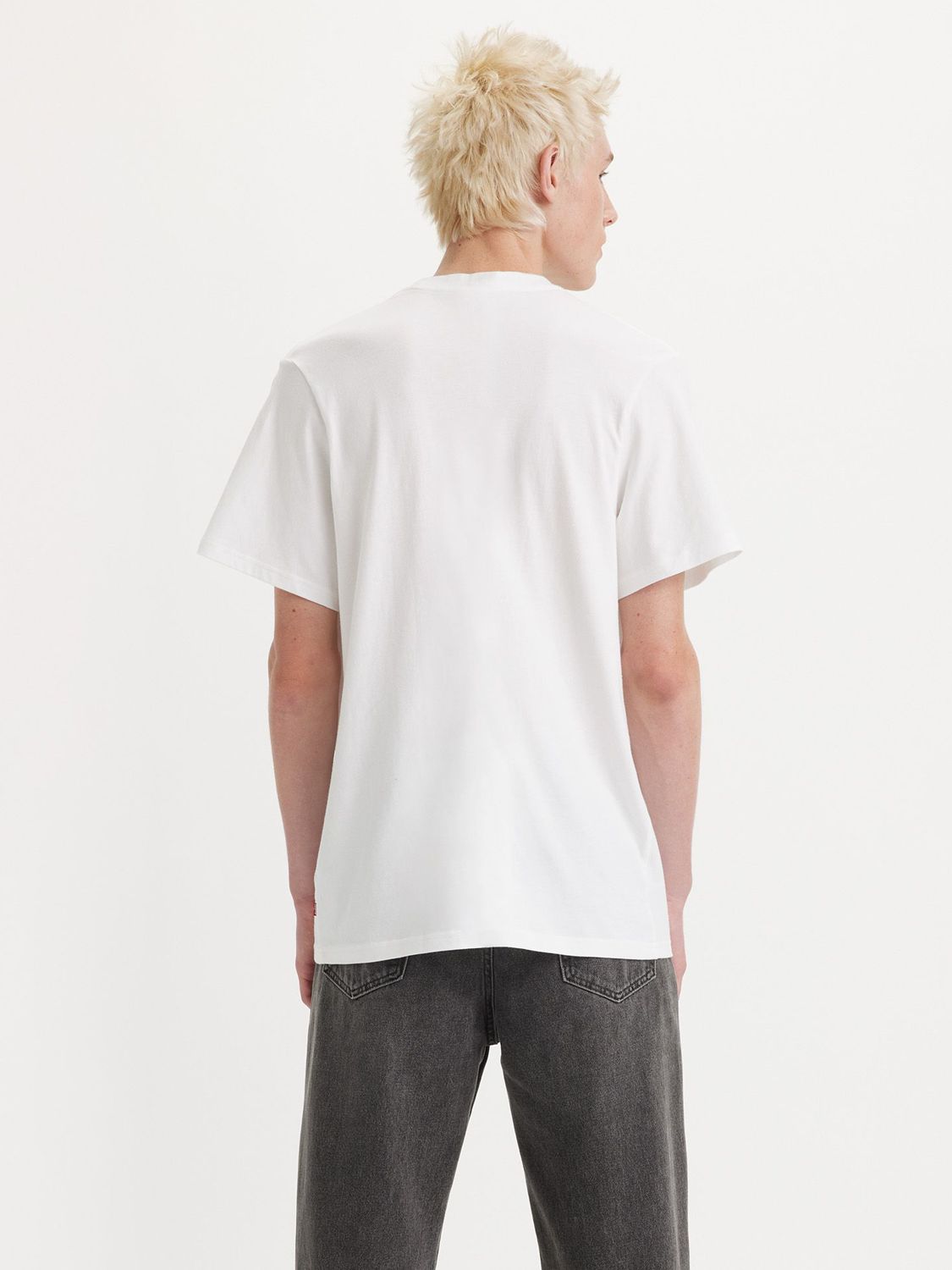 Buy Levi's Short Sleeve Relaxed Fit T-Shirt, Chrome White Online at johnlewis.com