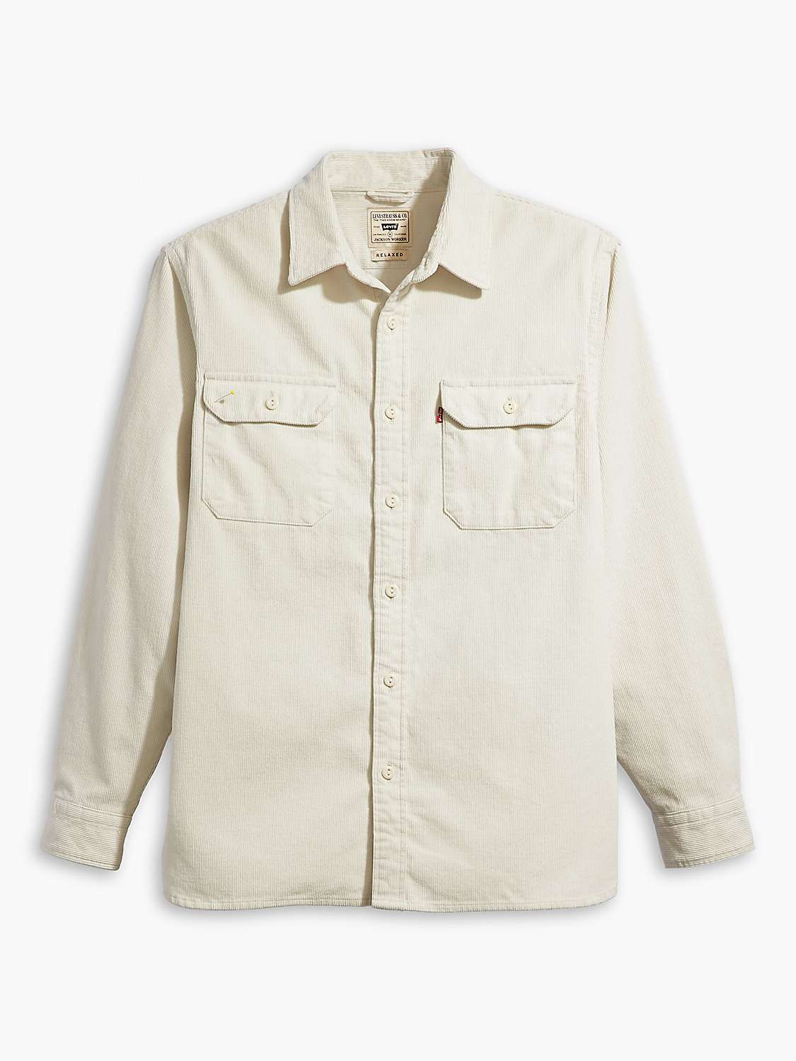 Buy Levi's Jackson Worker Overshirt, White Online at johnlewis.com