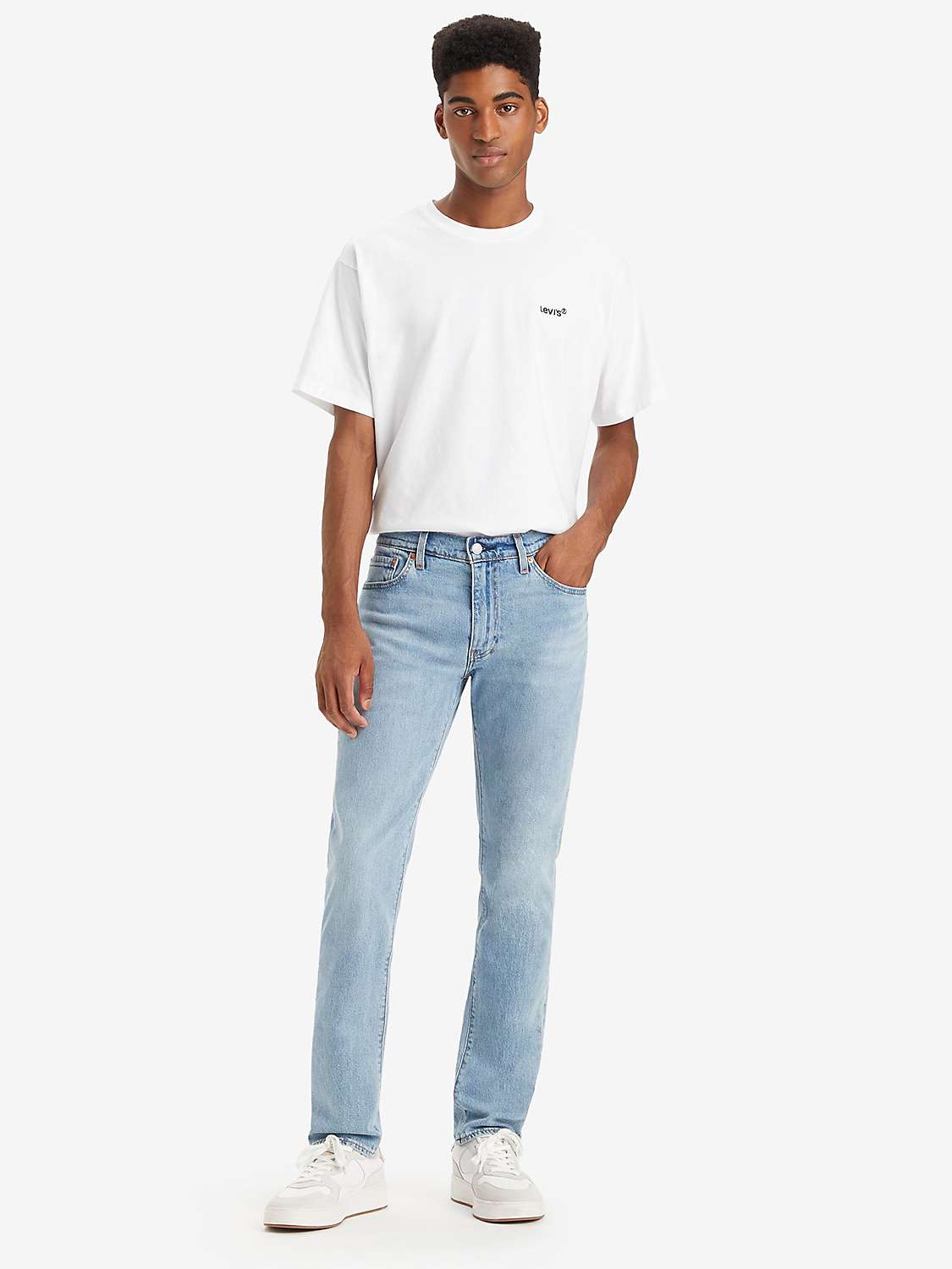 Levi's 501 Original Slim Jeans, Blue at John Lewis & Partners