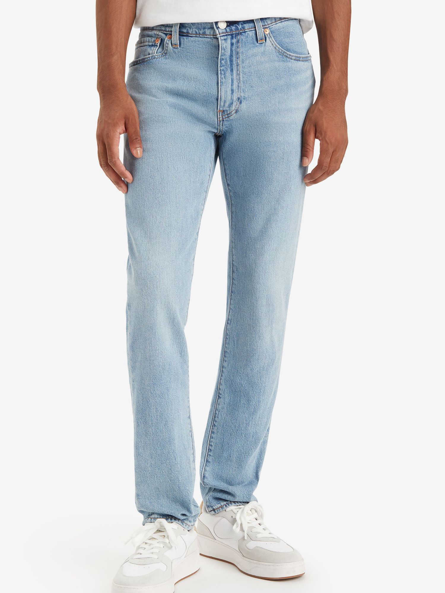 Levi's 501 Original Slim Jeans, Blue at John Lewis & Partners