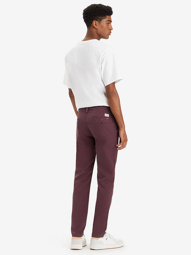 Levi's XX Chino Standard Taper Trousers, Red at John Lewis & Partners