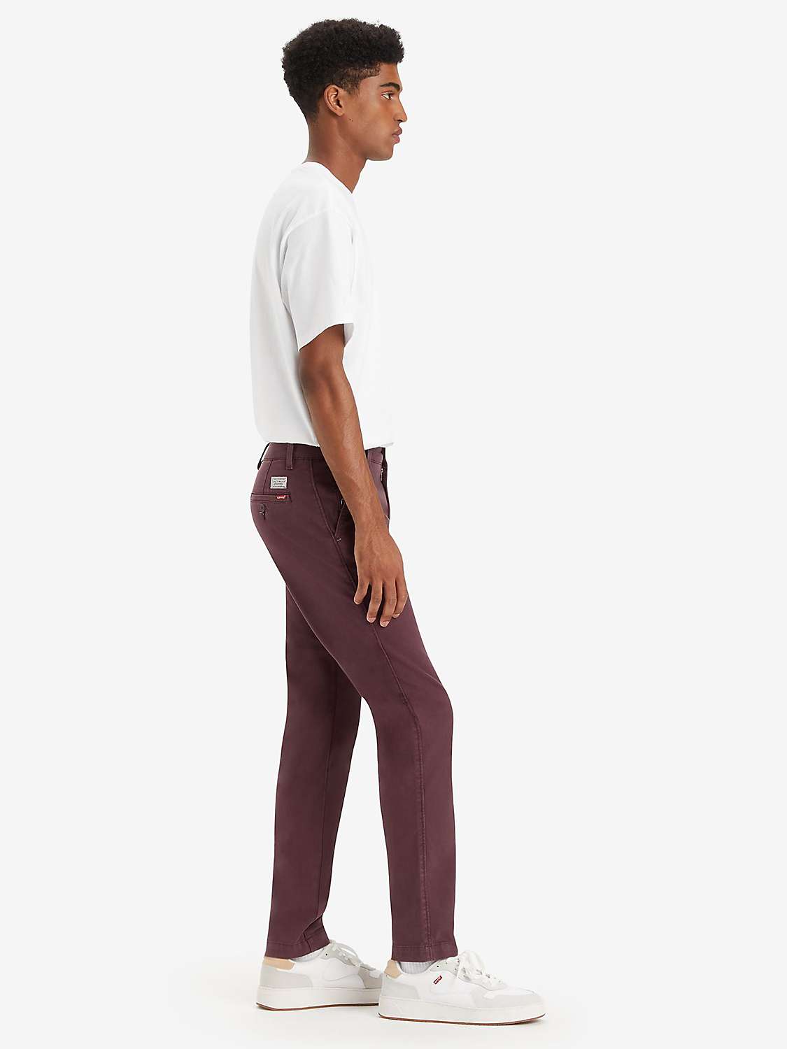 Buy Levi's XX Chino Standard Taper Trousers, Red Online at johnlewis.com