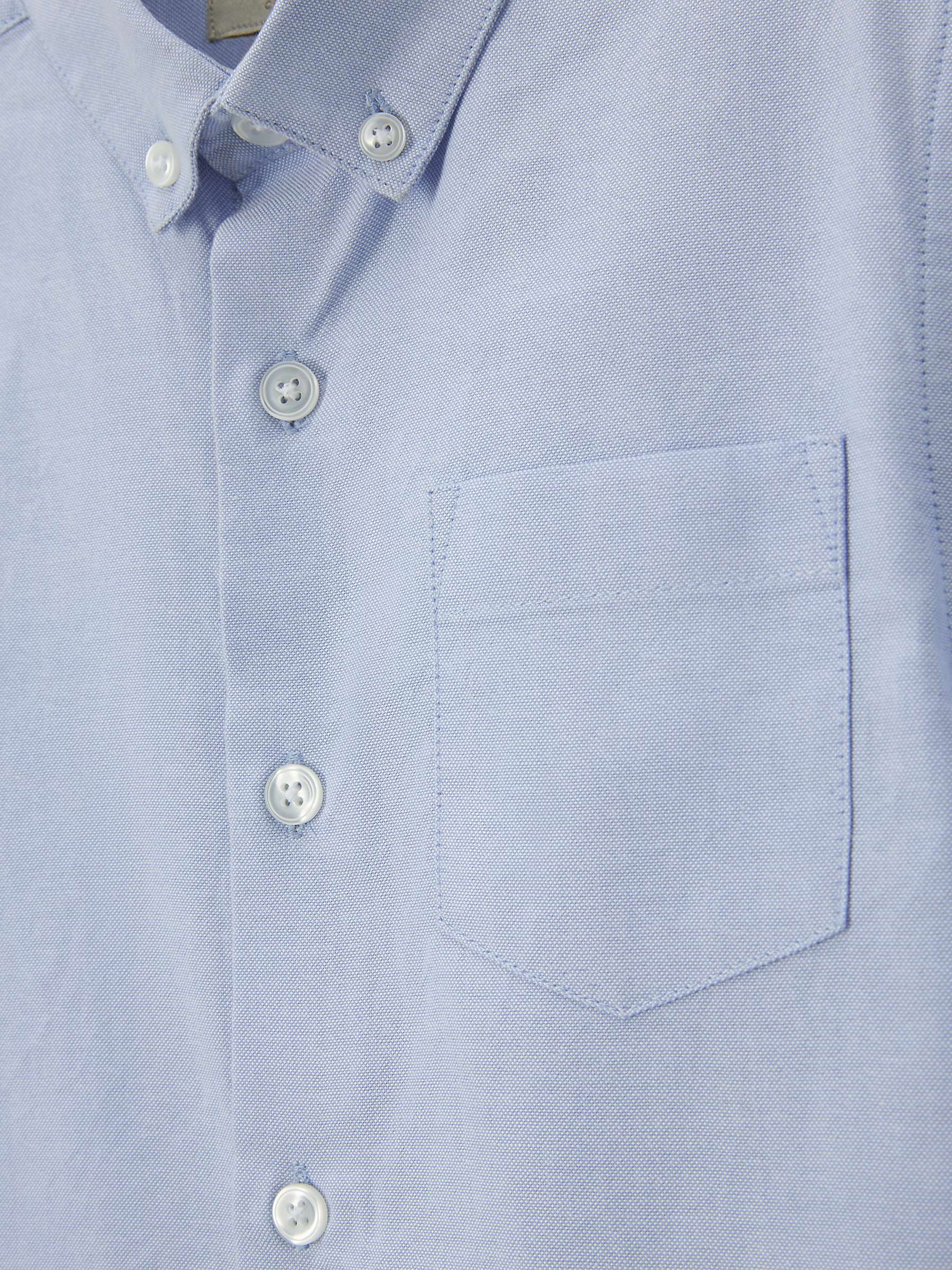 Buy John Lewis Heirloom Collection Kids' Oxford Short Sleeve Shirt, Blue Online at johnlewis.com