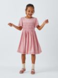 John Lewis Heirloom Collection Kids' Smocked Dress, Pink