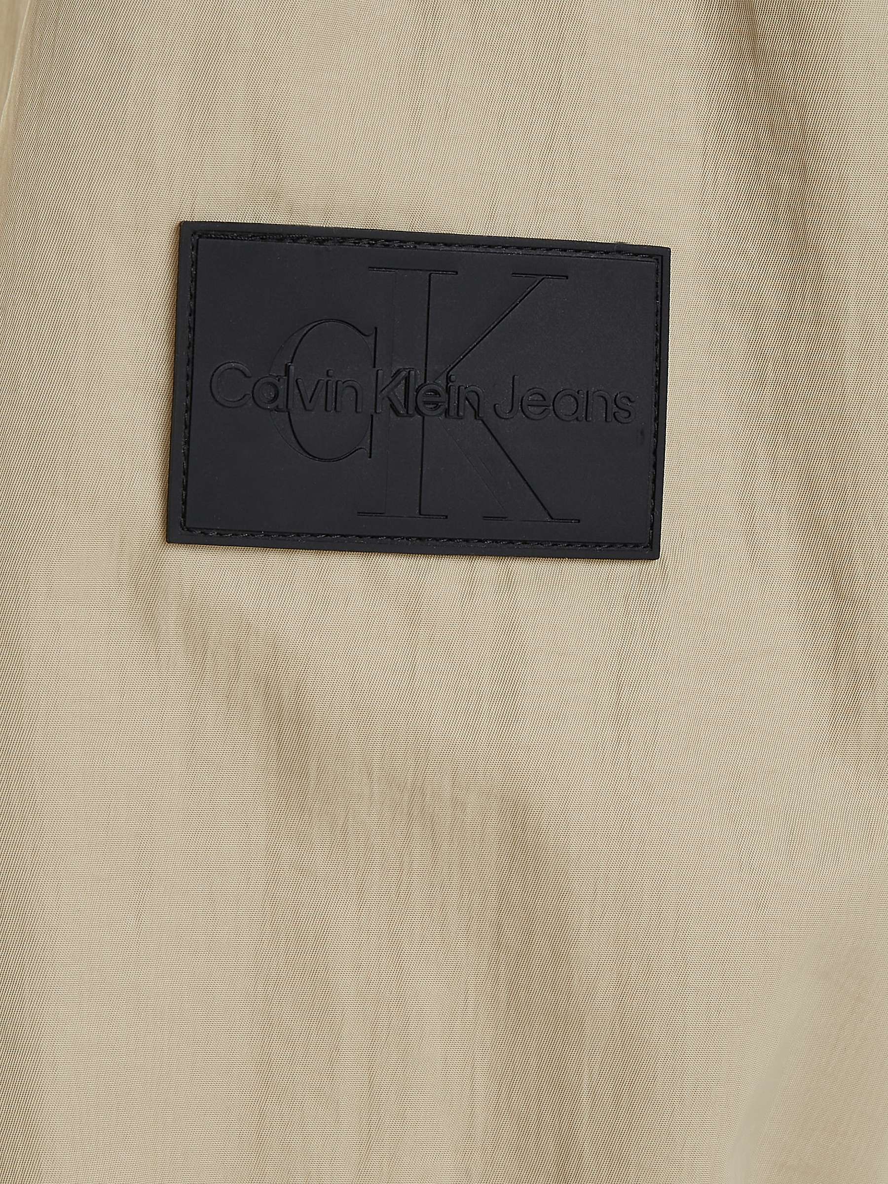 Buy Calvin Klein Jeans Seasonal Windbreaker Jacket, Taupe Online at johnlewis.com