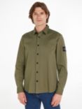 Calvin Klein Jeans Relaxed Monologo Shirt, Dusty Olive