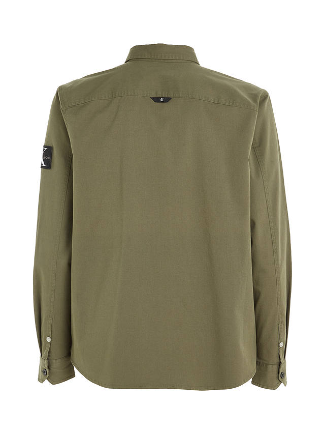 Calvin Klein Jeans Relaxed Monologo Shirt, Dusty Olive