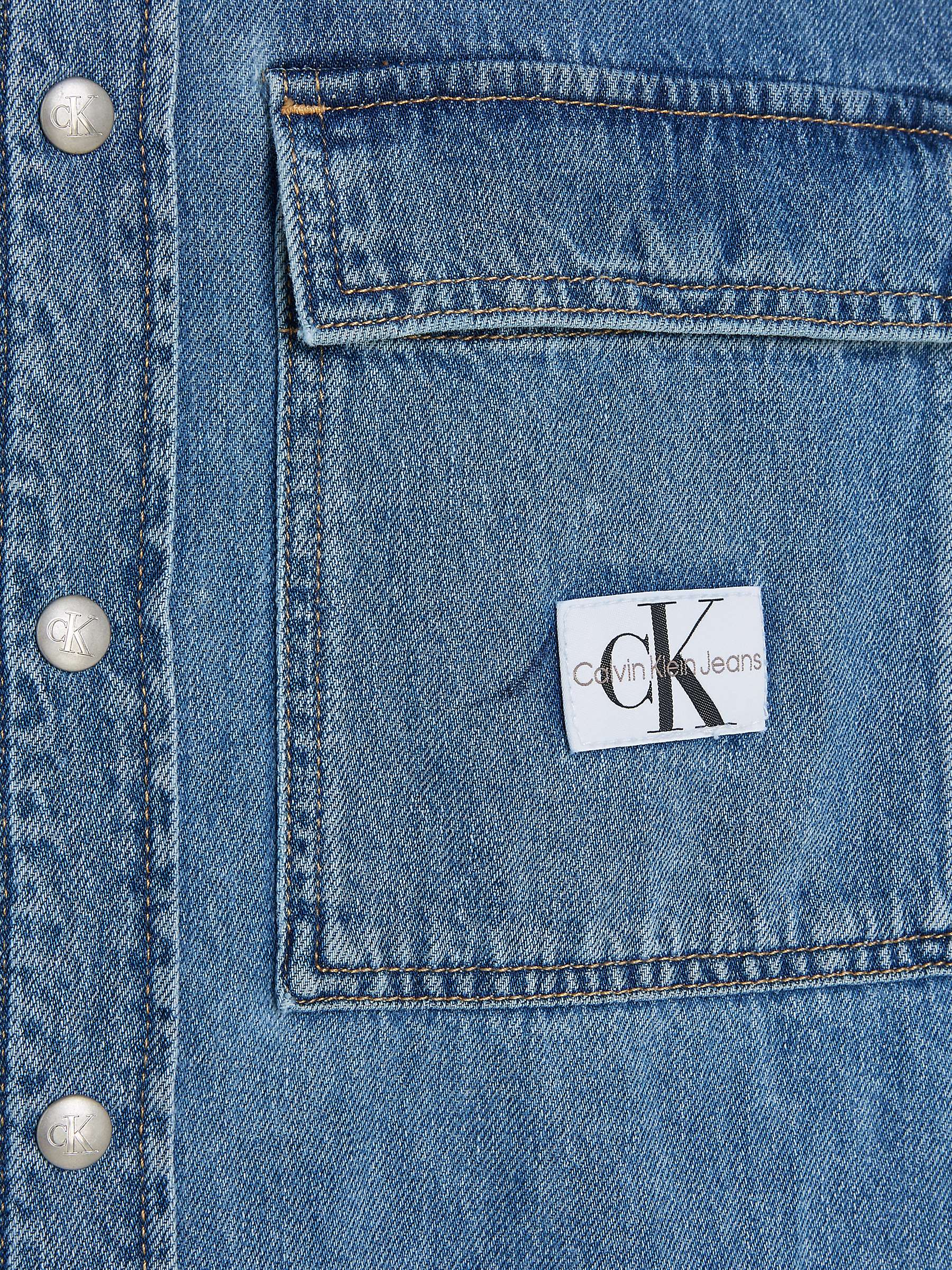 Buy Calvin Klein Jeans Relaxed Denim Shirt, Denim Blue Online at johnlewis.com