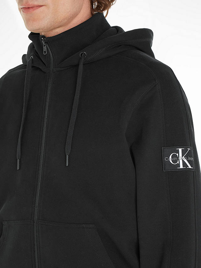 Calvin Klein Jeans Hawk Badge Zip Jacket, Black