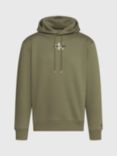 Calvin Klein Jeans Mono Logo Hoodie, Dusty Olive