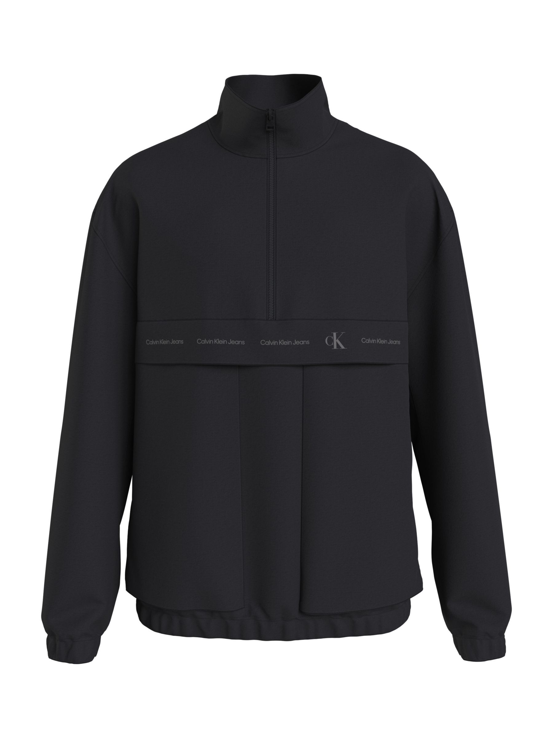 Calvin Klein Calvin Klein Jeans Technical Repeat Logo Zip Jacket, Black, L