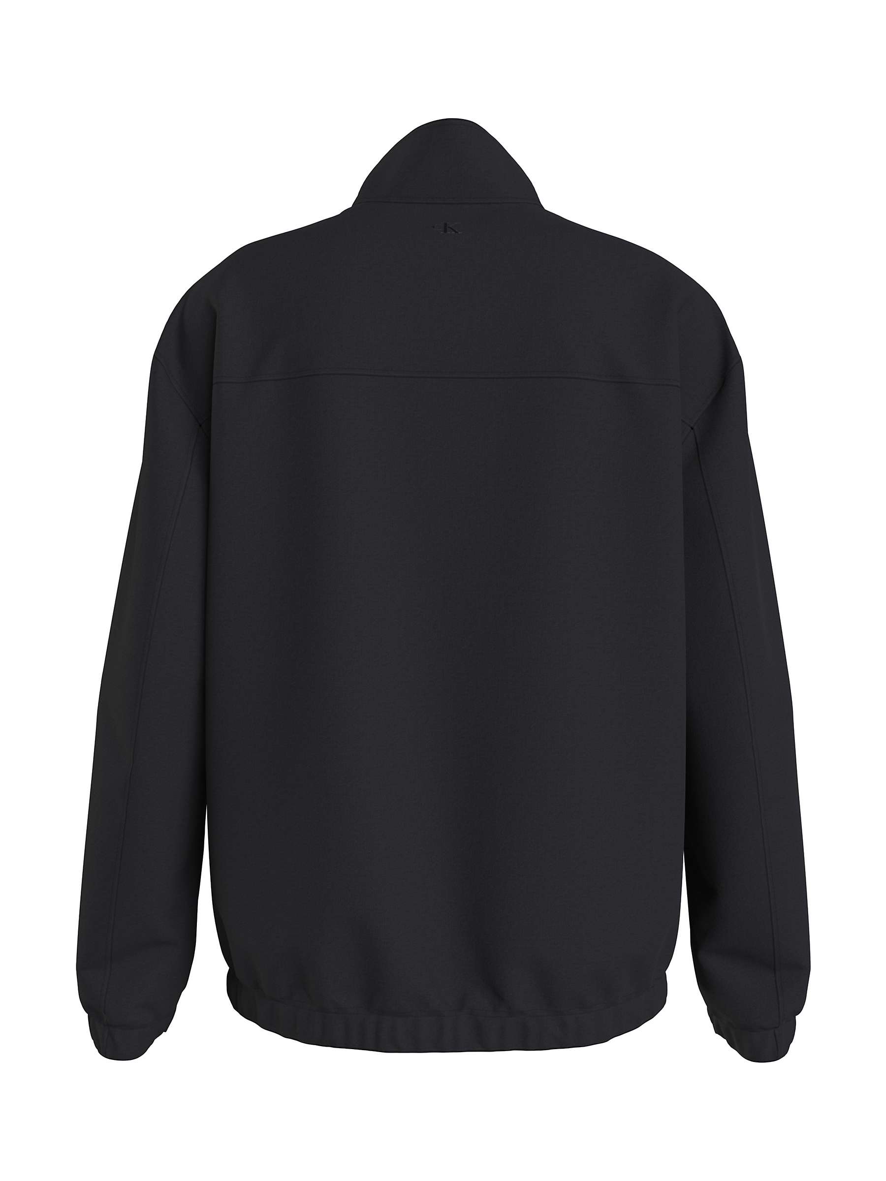 Buy Calvin Klein Calvin Klein Jeans Technical Repeat Logo Zip Jacket, Black Online at johnlewis.com