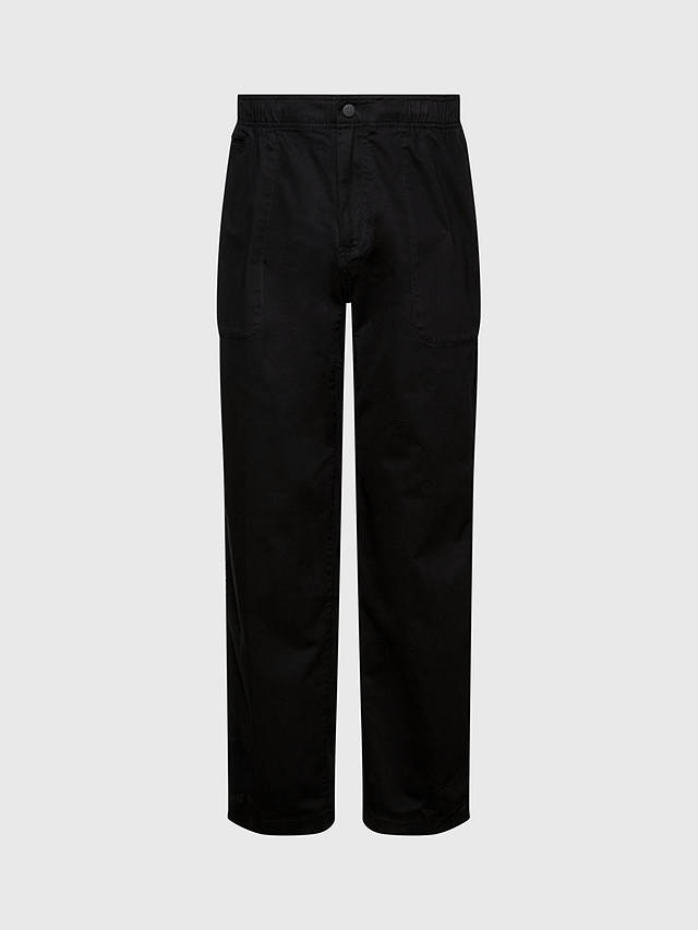 Calvin Klein Jeans Trim Woven Trousers, Black