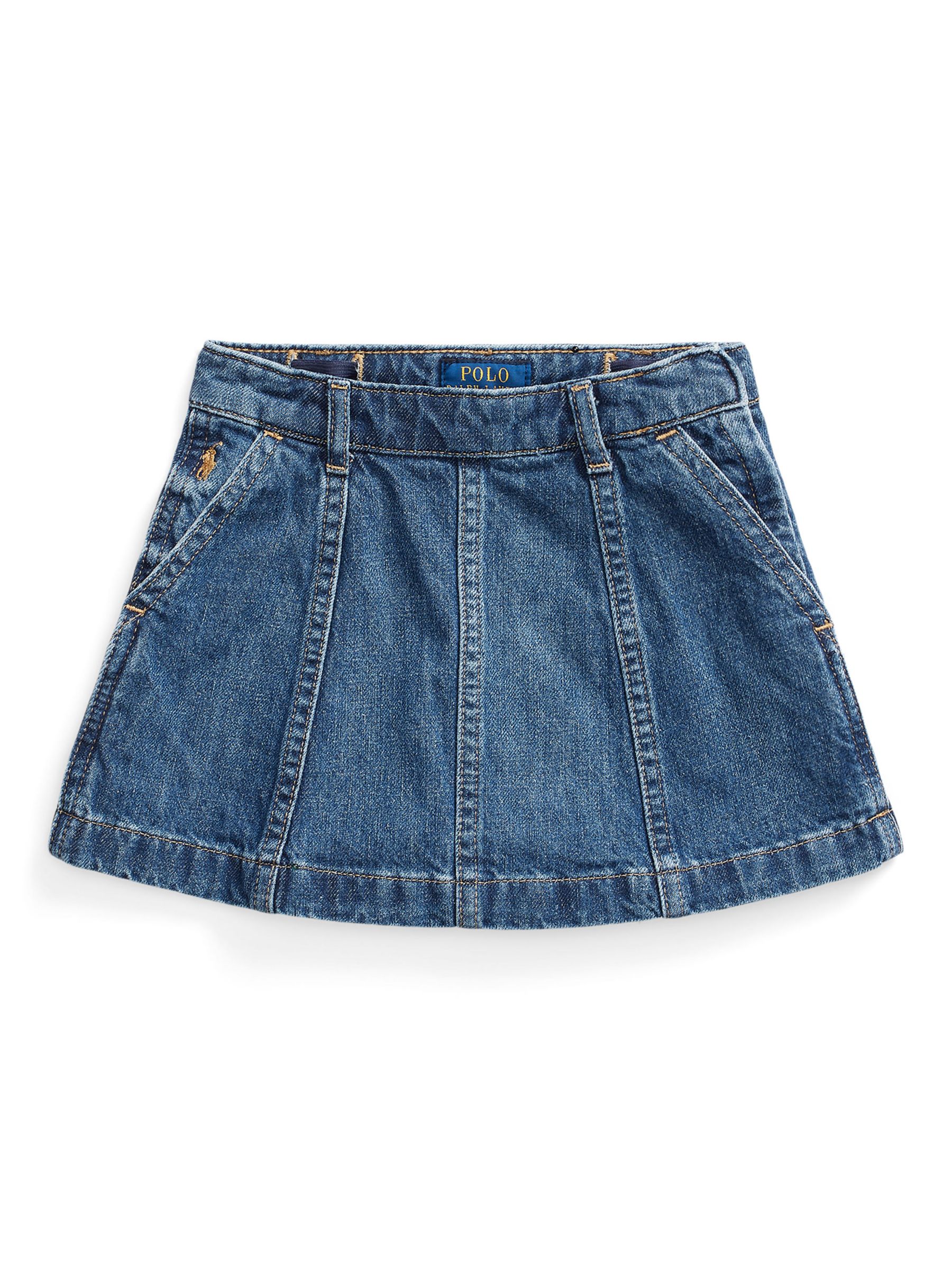 Buy Ralph Lauren Kids' Denim Skirt, Window Wash Online at johnlewis.com