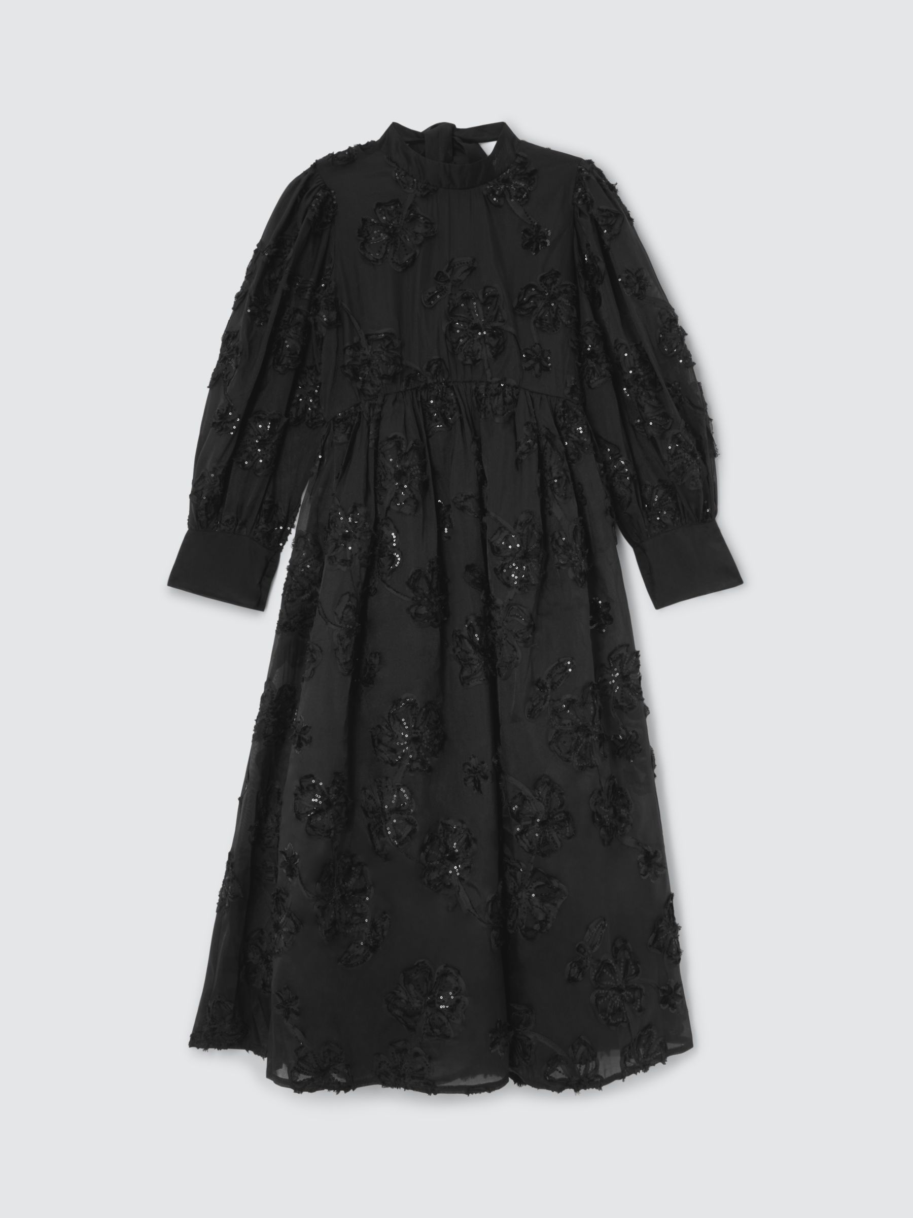 Sister Jane Estelle Midi Dress, Black at John Lewis & Partners